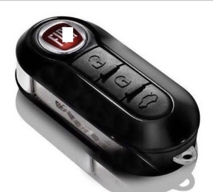 Guscio Chiave Telecomando 3 Tasti Compatibile Con Fiat 500L Punto Panda Lancia Musa Ricambio Scocca Protezione Con Lama