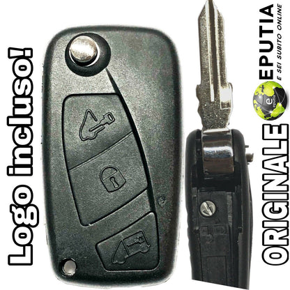 Chiave Telecomando Compatibile Fiat 3 Tasti Con Lama Larga Vergine Per Auto E Iveco Daily