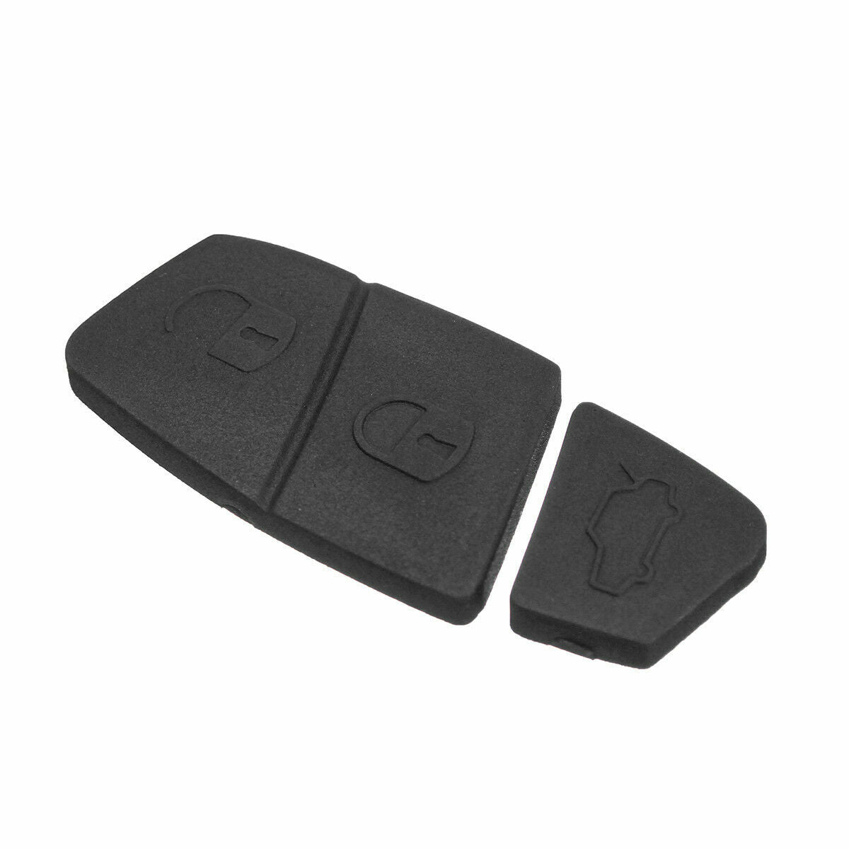Gommino Ricambio Telecomando 3 Tasti Nero Compatibile Con Chiave Fiat Punto Panda Stilo Bravo Idea