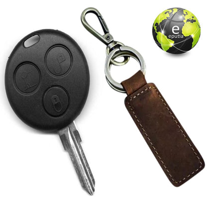 Guscio Scocca Chiave 3 Tasti Compatibile Con Smart Fortwo 450 Coupe Roadster Crossblade - Ricambio Telecomando Con Lama Da Fresare