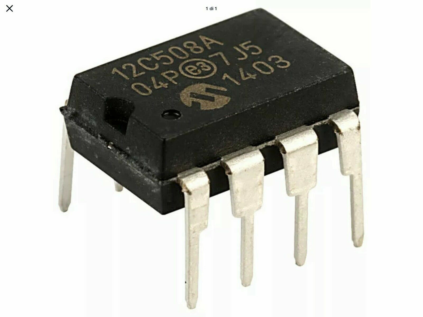 Microcontrollore PIC12C508A-04I/P CMOS a 8 Bit DIP-8 Circuito Integrato per Riparazioni Elettroniche di Alta Qualità