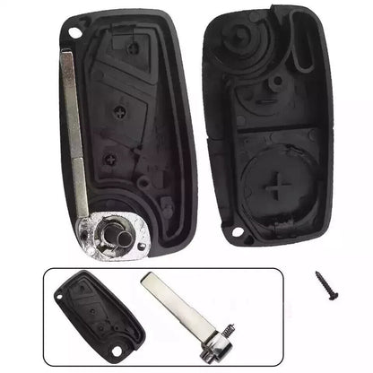 Guscio Cover Chiave Compatibile Fiat Panda 169 Grande Punto Ulisse - Ricambio Telecomando 3 Tasti Alta Qualità