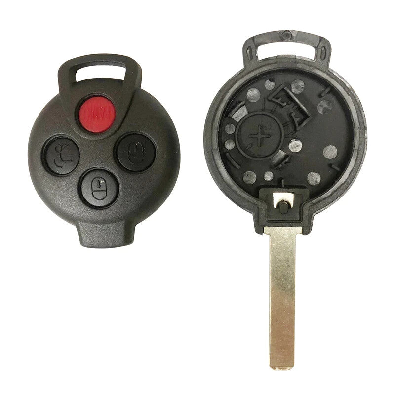 Guscio Chiave Telecomando Compatibile Smart Fortwo 451 Forfour Roadster 3 Tasti Con Lama Da Fresare