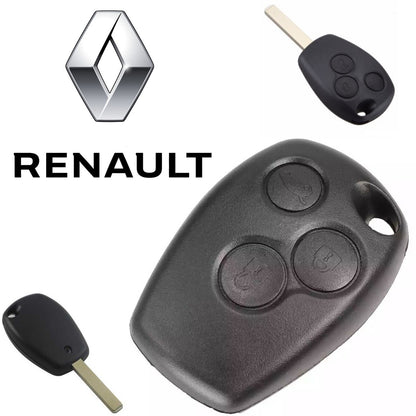 Guscio Cover Chiave Telecomando 3 Tasti Compatibile Renault Clio Dacia Smart 453 Alta Qualità