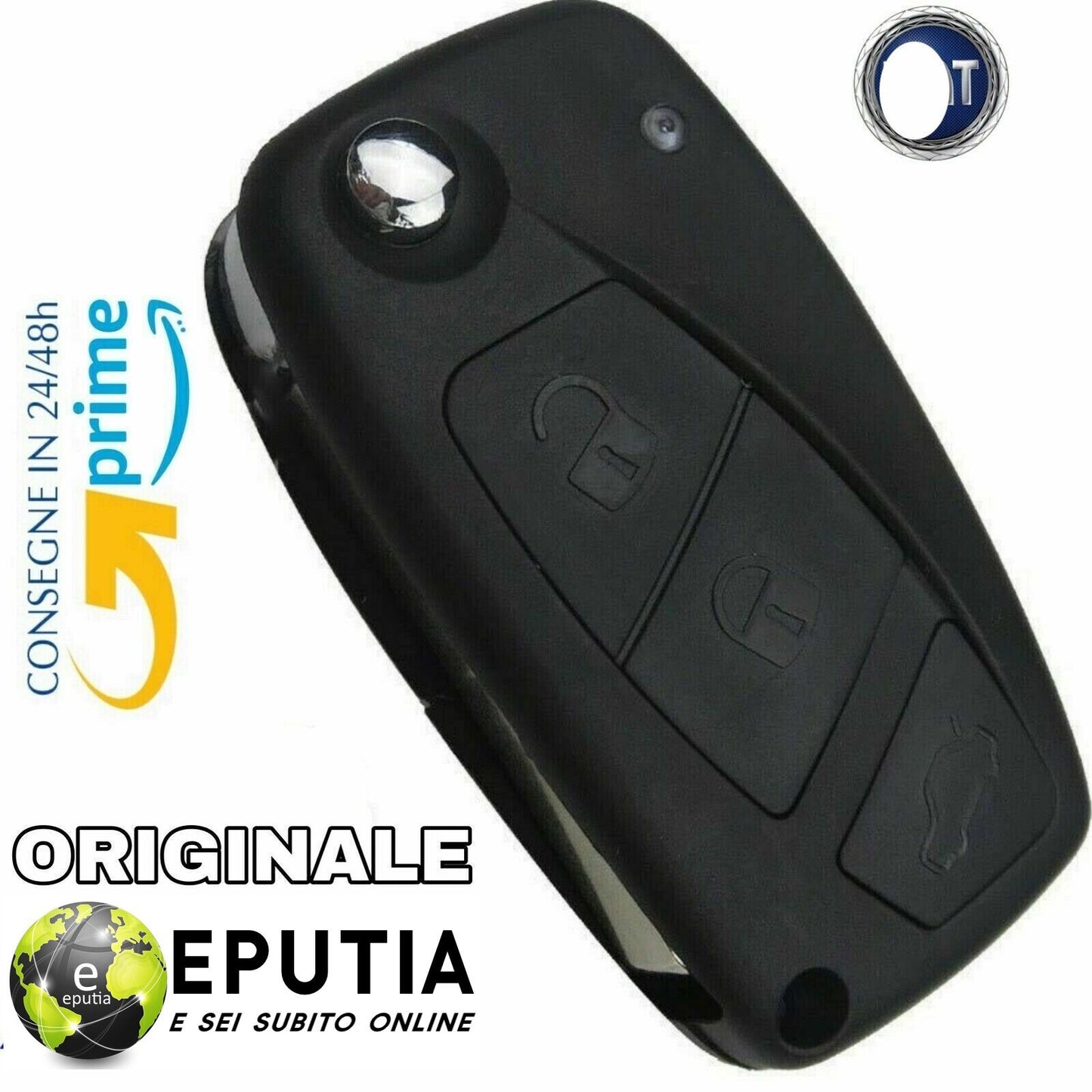 Guscio Chiave Compatibile Fiat 3 Tasti Ricambio Telecomando Punto Panda Stilo Bravo Lancia Alta Qualità