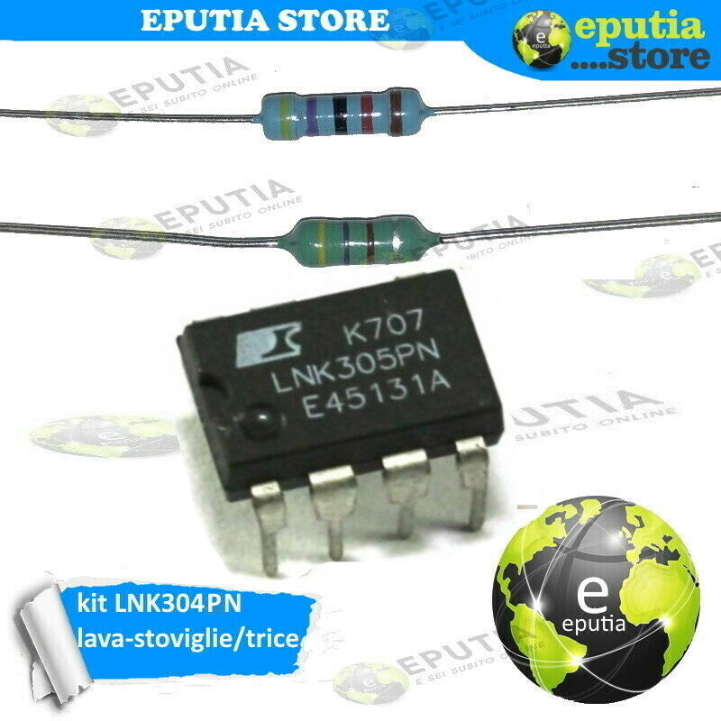 Kit Di Riparazione Scheda Lavatrice Electrolux Zoppas AEG Con Integrato LNK305PN E Componenti Passivi