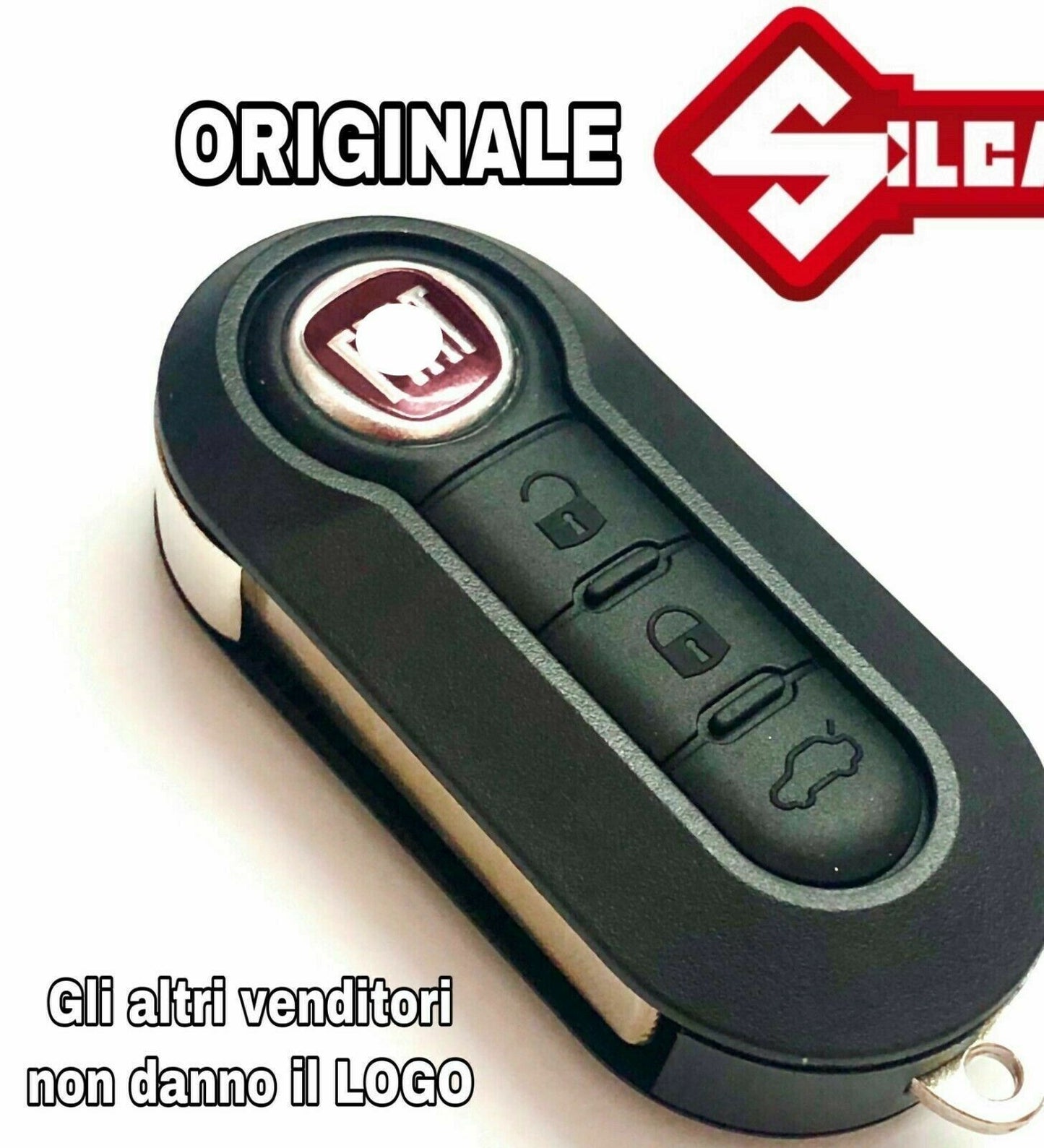 Cover Chiave Fiat 500L Punto Panda Lancia Musa Ypsilon Guscio 3 Tasti + Lama * N