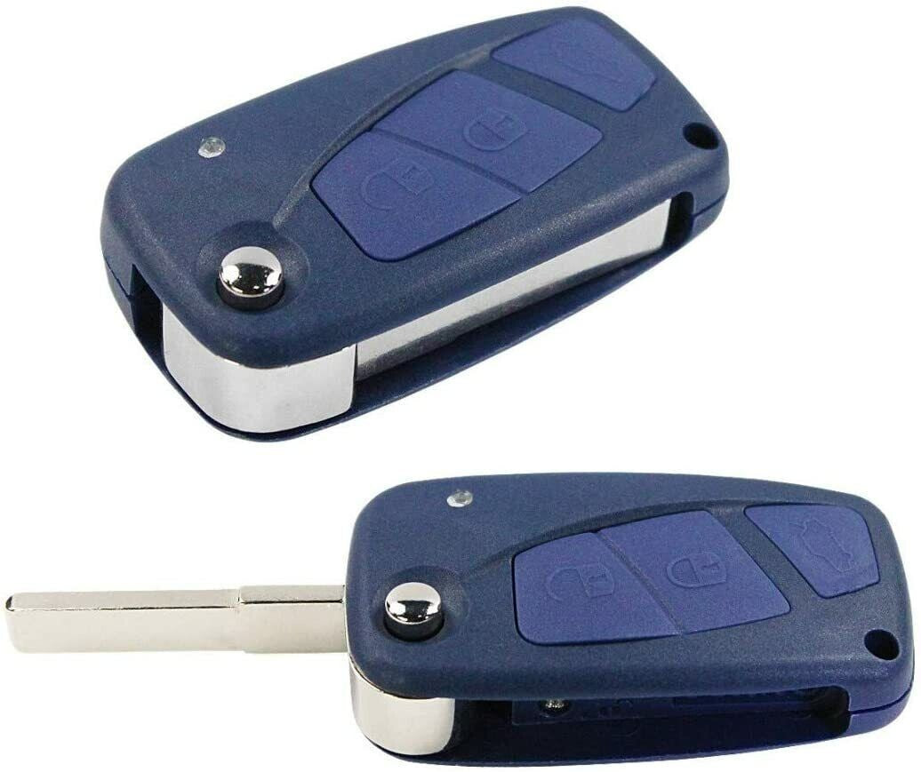 Guscio Chiave Ricambio 3 Tasti Compatibile Con Fiat Ducato Doblò Panda Grande Punto Lancia Cover Telecomando Auto Qualità Premium