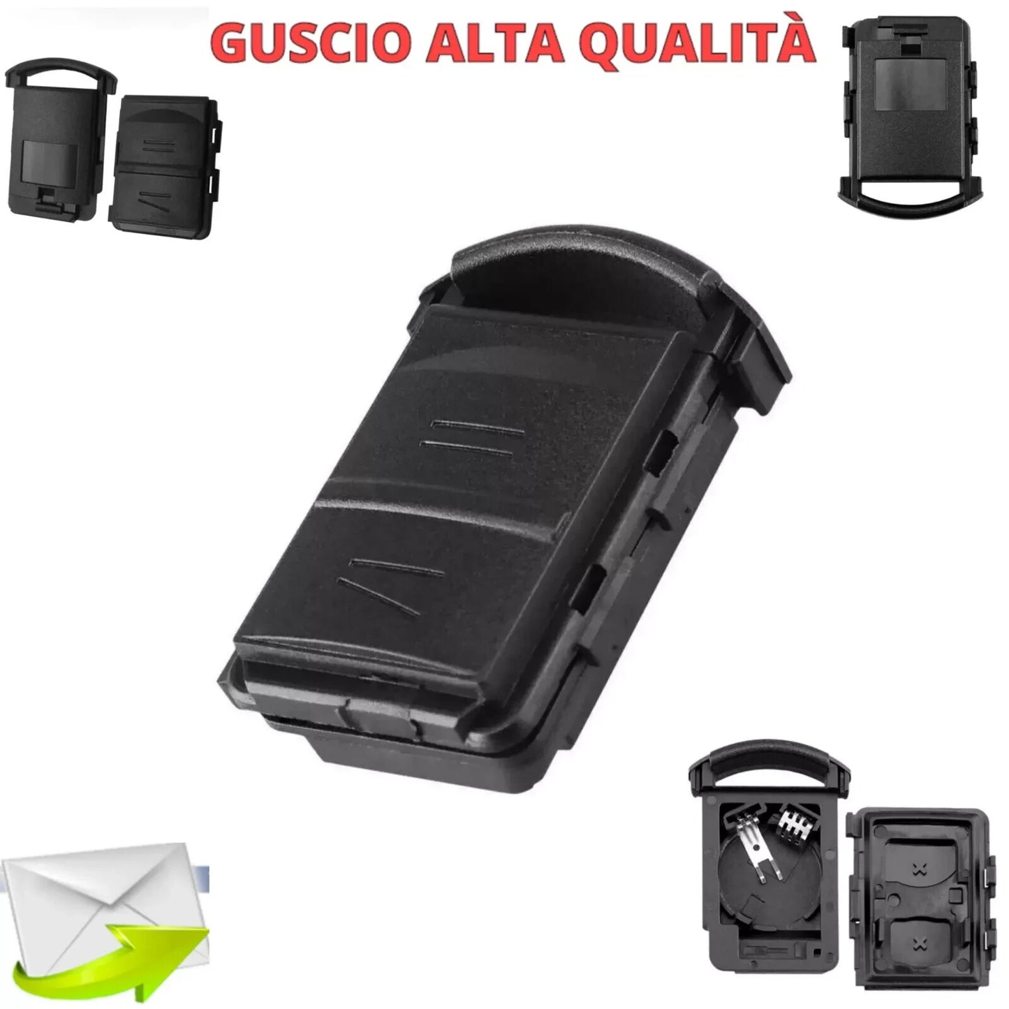 Guscio Chiave Auto 2 Pulsanti Compatibile Con Opel Corsa Meriva Combo Agila - Ricambio Cover Telecomando Senza Lama