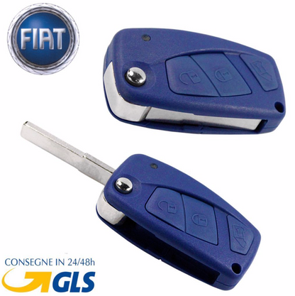 Guscio Chiave Telecomando Per Fiat Panda Ducato Punto Ulysse - Scocca Di Ricambio Con Vano Batteria Posteriore