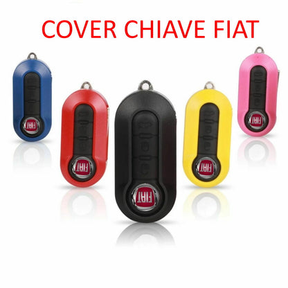 Guscio Scocca Telecomando 3 Tasti Rosa Compatibile Fiat 500 Panda Punto Bravo Lama Vergine