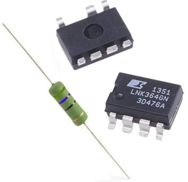 Kit Di Riparazione Professionale Per Schede Elettroniche Con LNK364GN - Compatibile Con Lavatrici E Asciugatrici AEG Siemens Bosch Electrolux