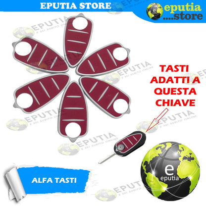 Cover Chiave 3 Tasti Universale Compatibile Alfa Mito e Giulietta – Ricambio Auto Resistente e Funzionale