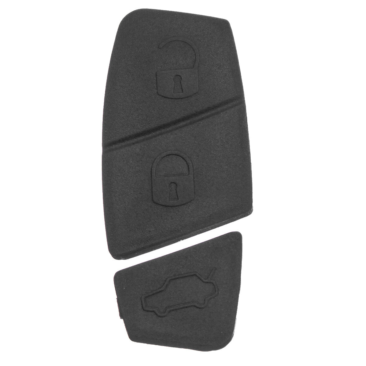 Gommino Ricambio Telecomando 3 Tasti Nero Compatibile Con Chiave Fiat Punto Panda Stilo Bravo Idea