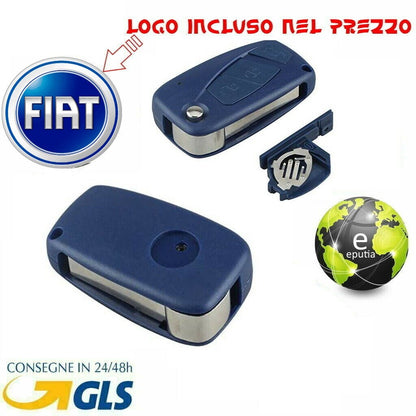 Guscio Chiave Compatibile Fiat 3 Tasti Cover Telecomando con Lama Vergine per Panda Punto 500 Ducato Doblò Bravo