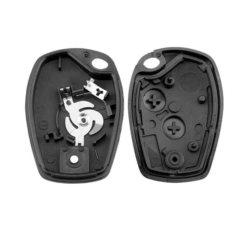 Guscio Cover Scocca Chiave Telecomando Compatibile Renault 3 Tasti Con Lama Vergine E 2 Micro Switch Di Ricambio