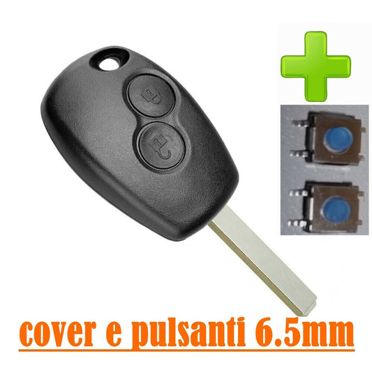 Guscio Cover Scocca Chiave Telecomando Compatibile Renault 3 Tasti Con Lama Vergine E 2 Micro Switch Di Ricambio