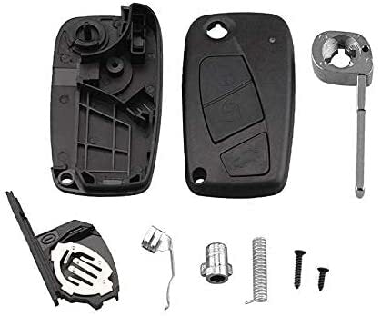 Guscio Cover Chiave Compatibile Fiat a 3 Tasti con Lama Vergine per Grande Punto Panda Stilo Bravo e Altri Modelli
