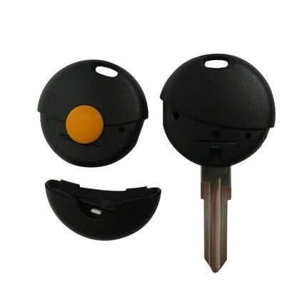 Guscio Chiave Compatibile Per Smart Fortwo 450 Modelli 1999-2006 Scocca Ricambio 3 Tasti Con Lama Da Fresare