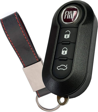 Guscio Chiave Telecomando Compatibile Fiat e Lancia - Cover 3 Tasti con Lama Vergine per 500L Punto Panda Musa Ypsilon