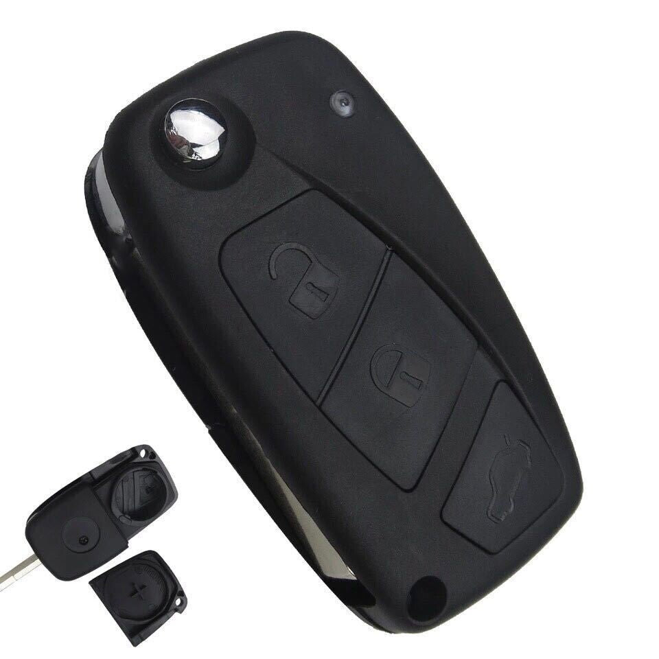 Guscio Chiave Telecomando Compatibile Fiat Ducato Doblò Panda Punto 600 - Cover Ricambio 3 Tasti Alta Qualità