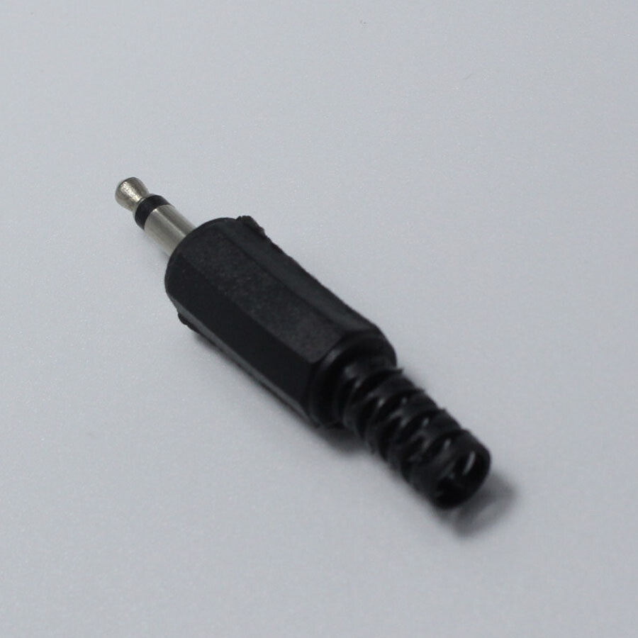 Connettore Jack 3.5mm Maschio 2 Poli Mono Audio Per Riparazione Cuffie E Microfono In Plastica Alta Qualità