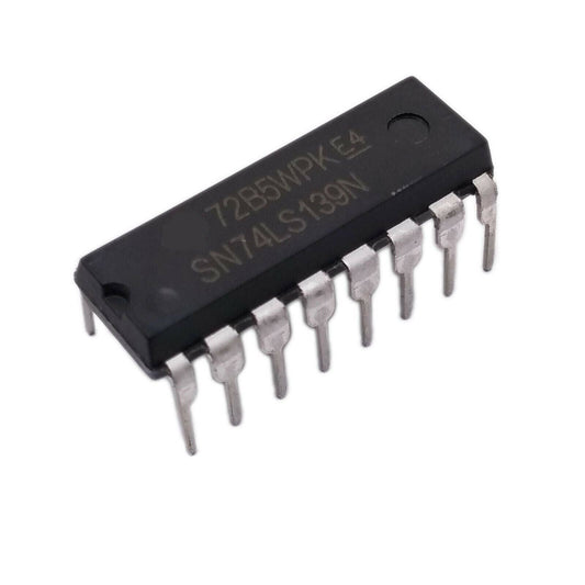 Circuito Integrato SN74LS139N Doppia Linea Decodificatore Multiplexer 2 a 4 Linee Formato DIP-16 Low Power Schottky