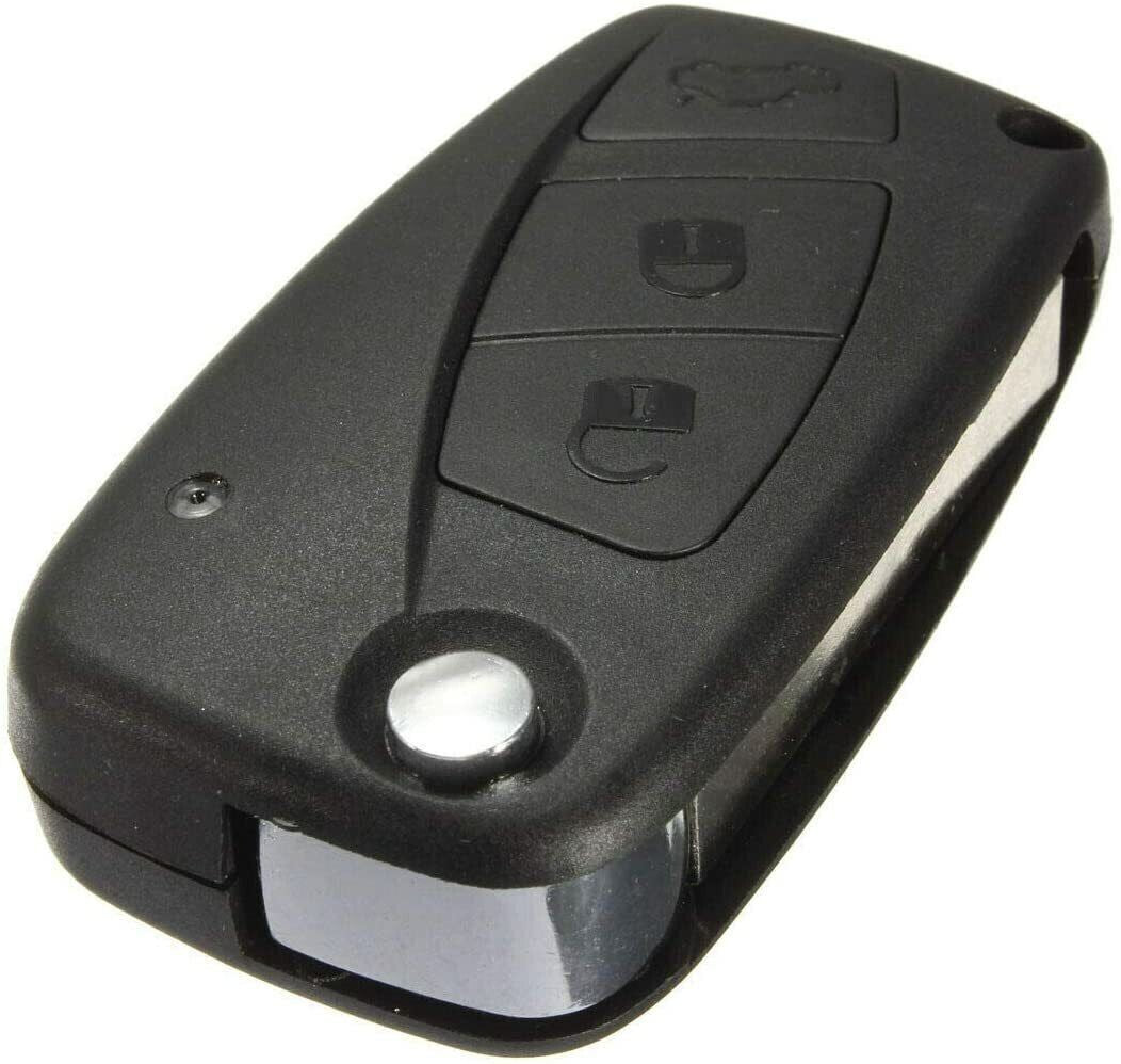 Guscio Cover Chiave Telecomando Compatibile Per Fiat Grande Punto Bravo Fiorino Qubo 3 Tasti Con Lama Vergine
