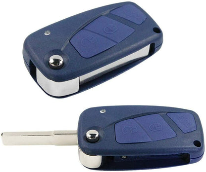 Guscio Chiave Compatibile Fiat 3 Tasti Cover Telecomando con Lama Vergine per Panda Punto 500 Ducato Doblò Bravo