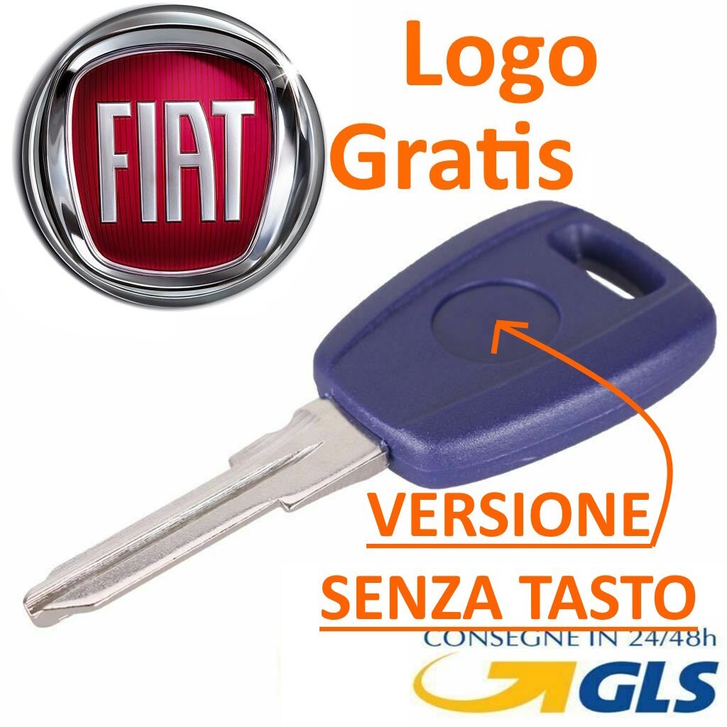 Guscio Chiave Compatibile Fiat Punto Panda Doblo Stilo Bravo - Scocca Telecomando Senza Tasti con Lama a Punta da Fresare