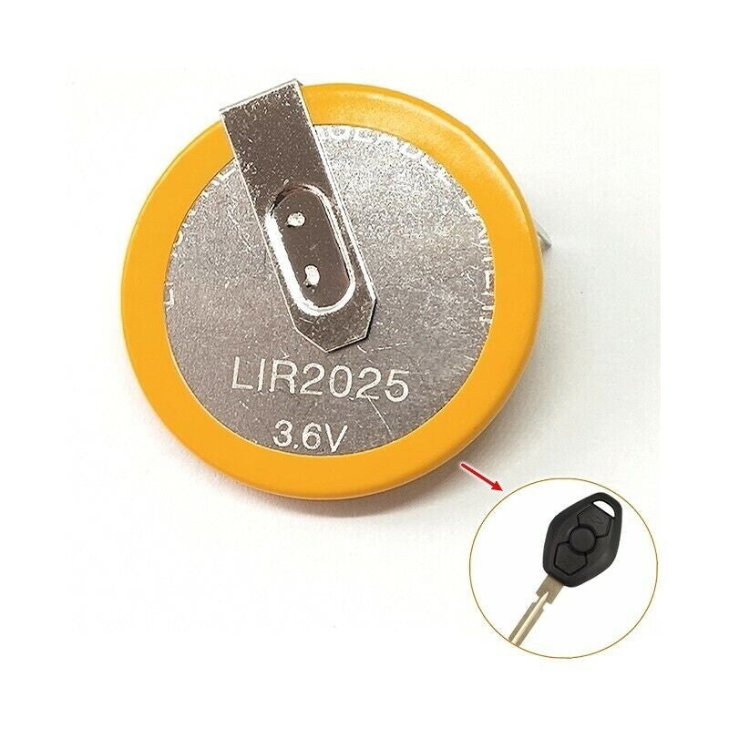 Batteria Ricaricabile VL2020 90 Gradi Per Chiave Mini Cooper E BMW Serie 1 3 5 X5 - Accumulatore Li-Ion Alta Qualità