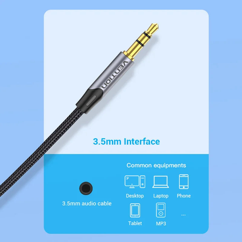 Cavo RCA da 3.5 mm a 2RCA in Rame per Amplificatore Audio
