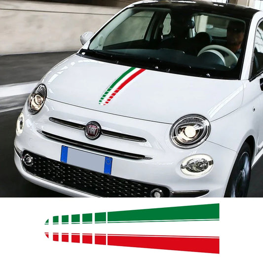 Adesivo Cofano Auto in PVC per Fiat 500 Abarth 1 pezzo