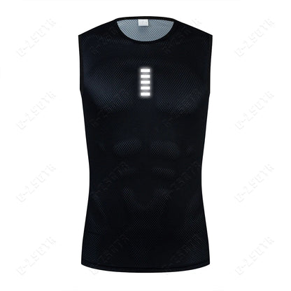 Maglia da ciclismo in poliestere uomo anti-sudore inverno