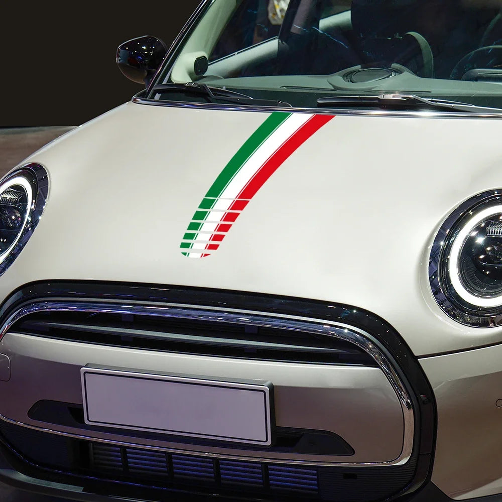Adesivo Cofano Auto in PVC per Fiat 500 Abarth 1 pezzo