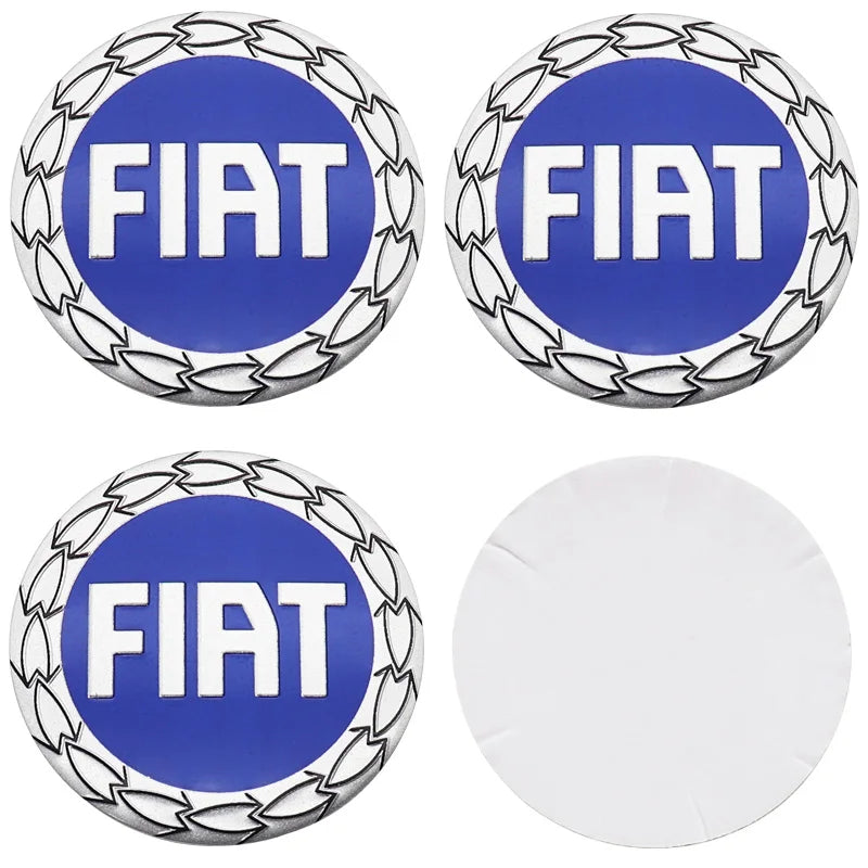 Adesivo Ruota 50mm 56mm per FIAT in ABS per pneumatici e cerchioni auto