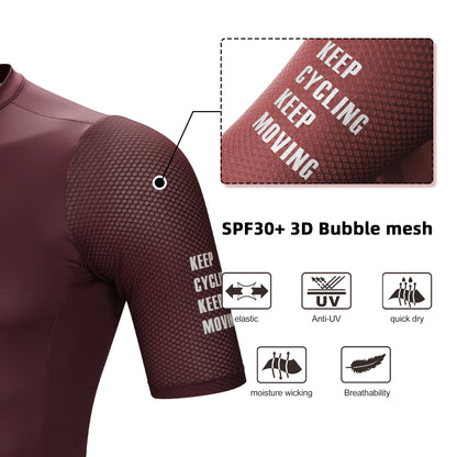 Maglia da ciclismo in poliestere per adulti unisex con tasche