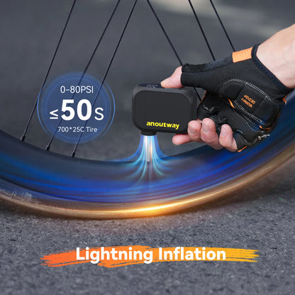 Pompa elettrica per bici Gonfiatore per pneumatici 120 PSI