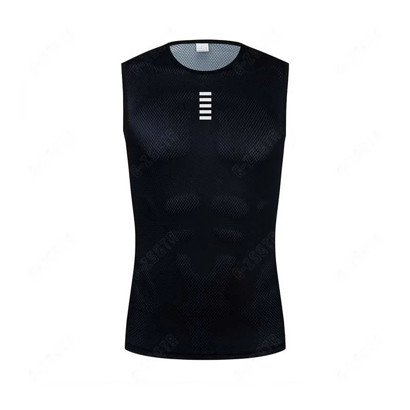 Maglia da ciclismo in poliestere uomo anti-sudore inverno