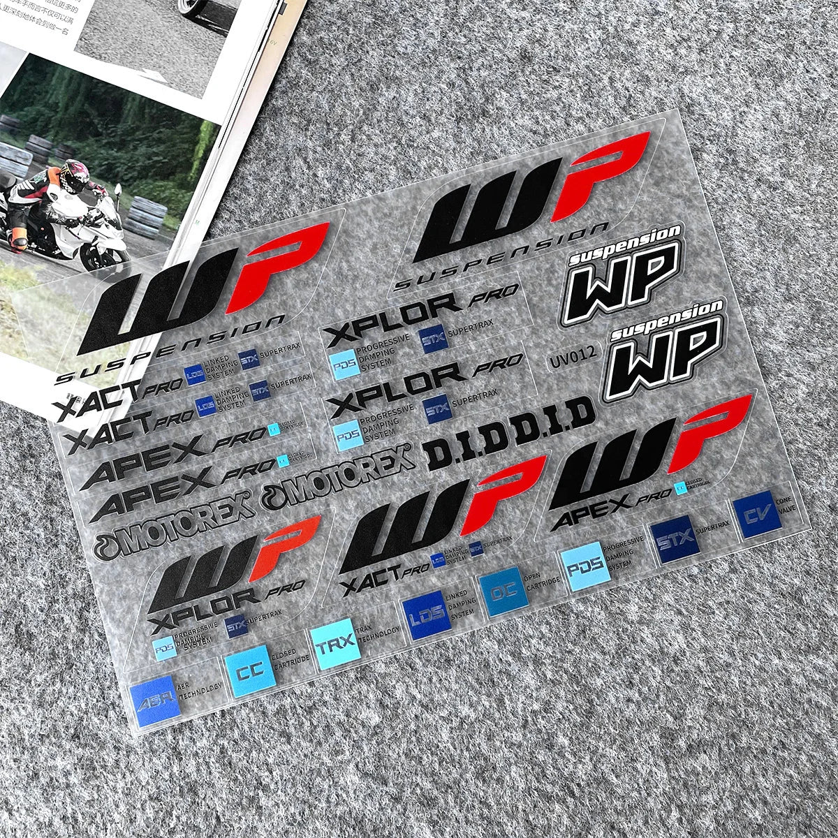 Decalcomanie impermeabili per Moto in PVC decorativi personalizzabili