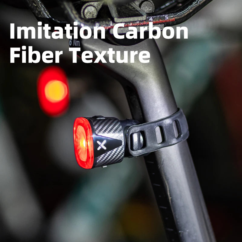 Luce posteriore intelligente per bicicletta in ABS per ciclismo