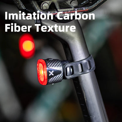 Luce posteriore intelligente per bicicletta in ABS per ciclismo