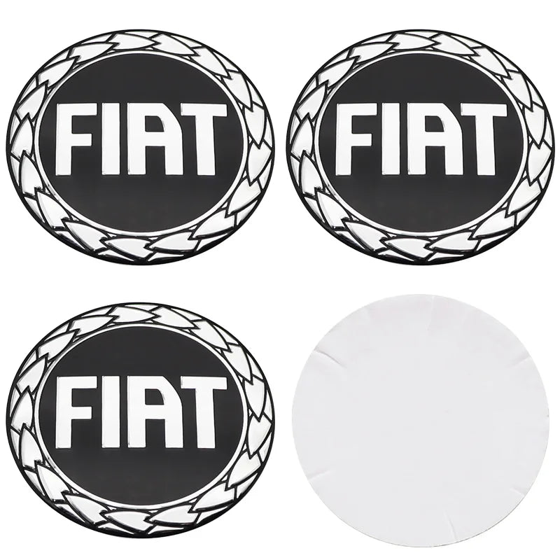 Adesivo Ruota 50mm 56mm per FIAT in ABS per pneumatici e cerchioni auto
