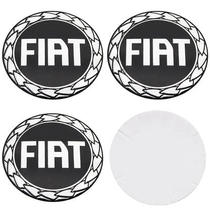 Adesivo Ruota 50mm 56mm per FIAT in ABS per pneumatici e cerchioni auto