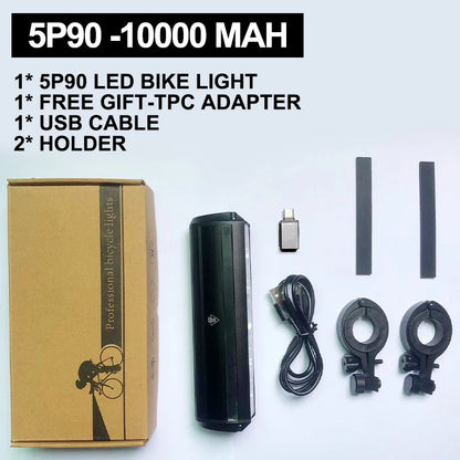Luce per bicicletta anteriore in alluminio e ABS per ciclismo