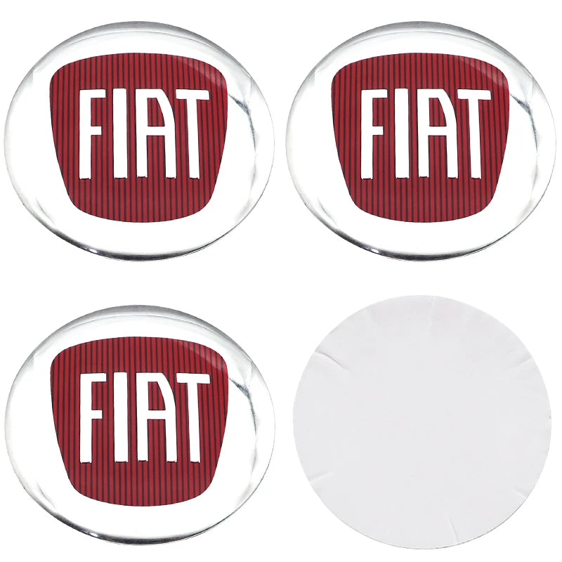 Adesivo Ruota 50mm 56mm per FIAT in ABS per pneumatici e cerchioni auto