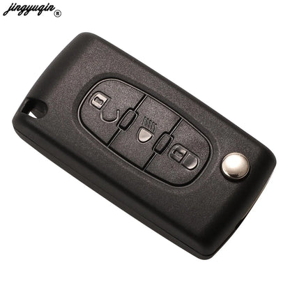 Custodia chiave remota automatica per Peugeot e Citroen in ABS + Metal