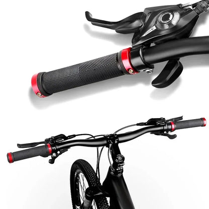 Manopole per bicicletta in Alluminio e Gomma per MTB e bici da corsa