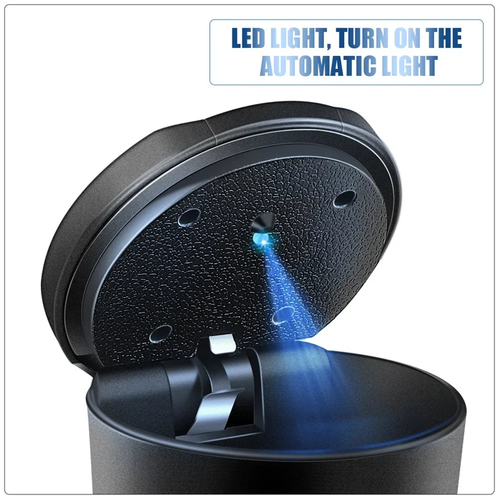 Posacenere Auto Portatile LED Luce Sigaretta 1 Pezzo