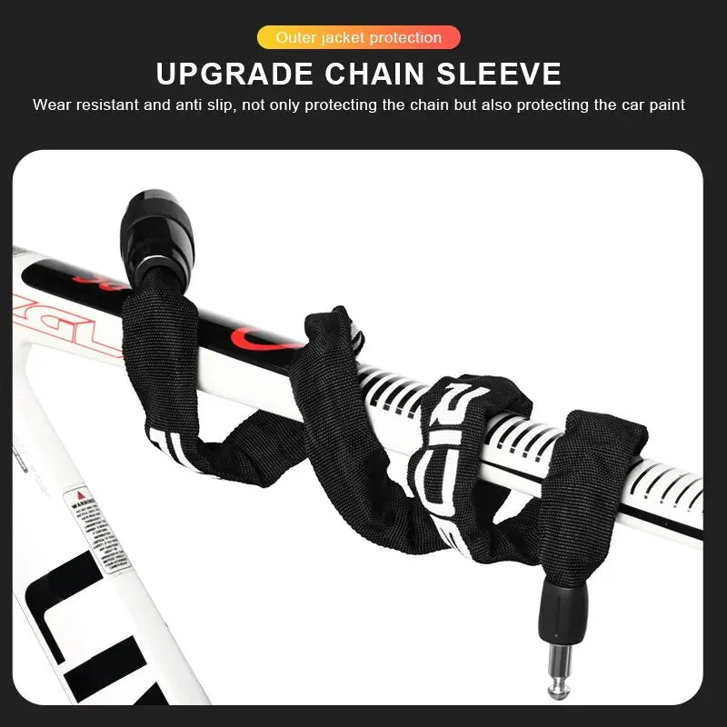 Lucchetto a catena per bicicletta in zinc alloy e ABS per mountain bike